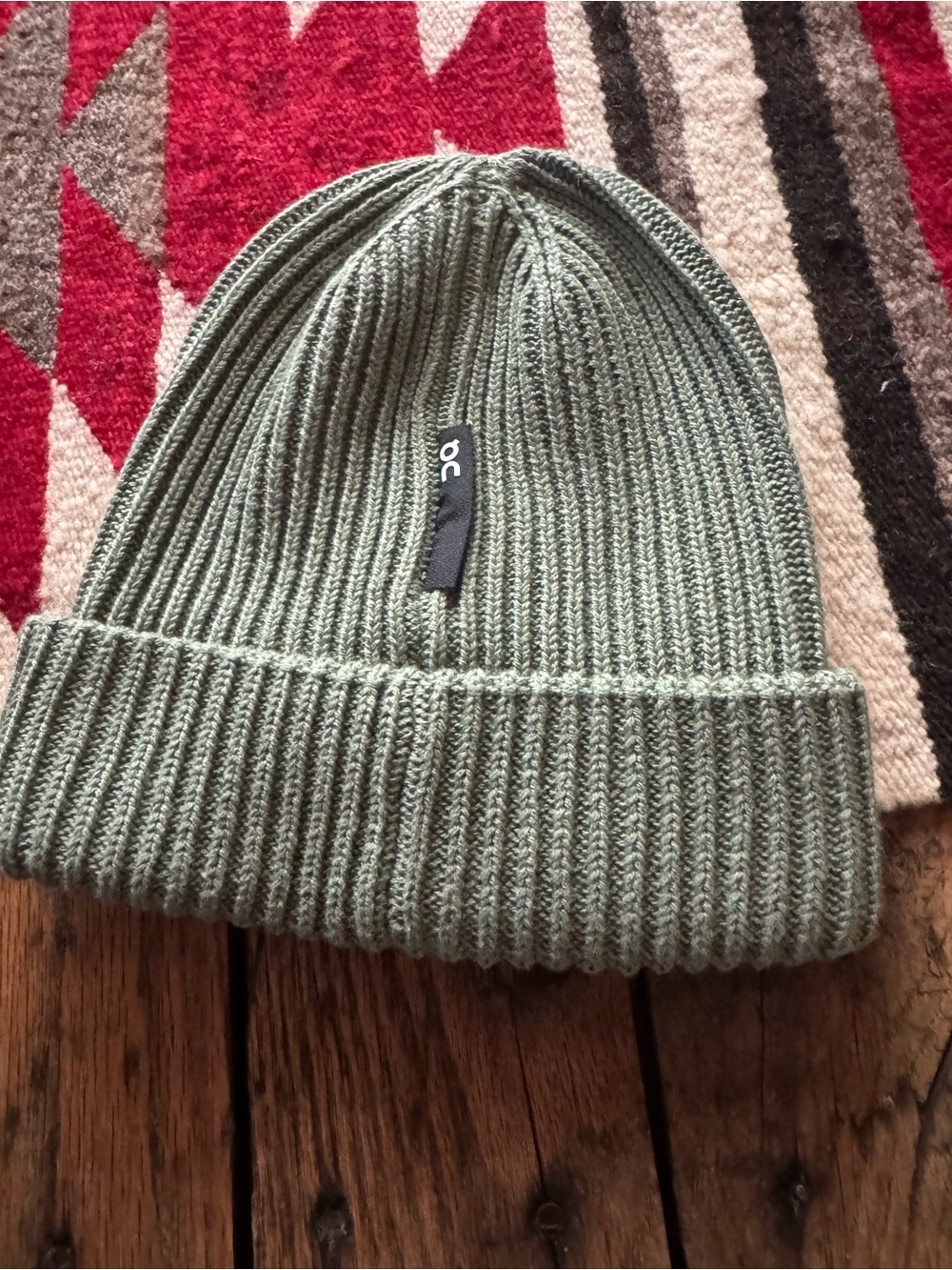 On Running Knit Beanie in Sage Green